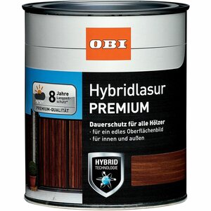 OBI Hybridlasur Premium Grau 375 ml