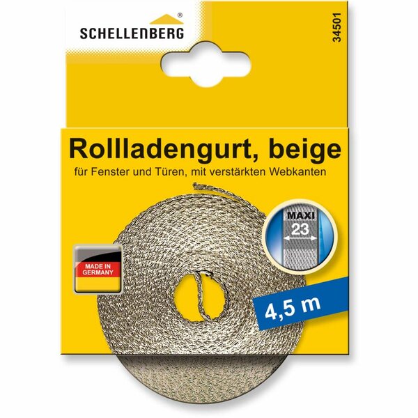 Bild 1 von Schellenberg Rollladengurt Maxi 23 mm 4,5 m Beige