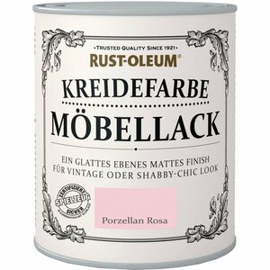 Rust-Oleum Möbellack Kreidefarbe Porzellan Rosa Matt 750 ml