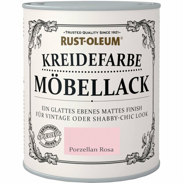 Bild 1 von Rust-Oleum Möbellack Kreidefarbe Porzellan Rosa Matt 750 ml