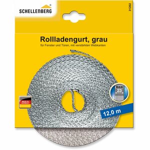 Schellenberg Rollladengurt Maxi 23 mm 12 m Grau