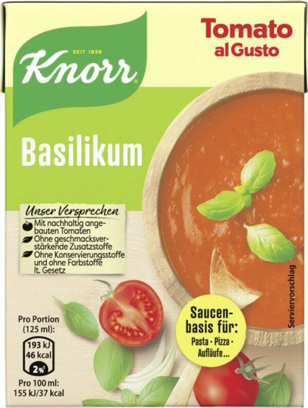 Bild 1 von Knorr Tomato al Gusto Basilikum