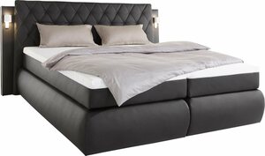 COLLECTION AB Boxspringbett, inklusive Bettkasten, LED-Beleuchtung und Topper