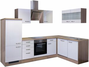 Flex-Well Winkelküche »Florenz«, mit E-Geräten, Gesamtbreite 280 x 170 cm