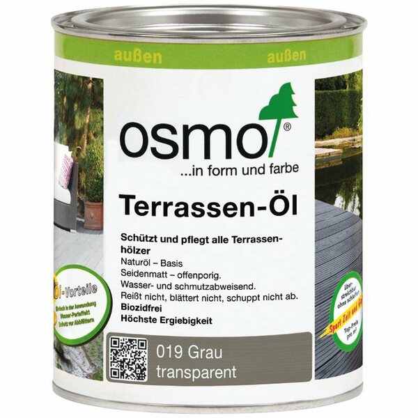 Bild 1 von Osmo Terrassen-Öl Grau 750 ml