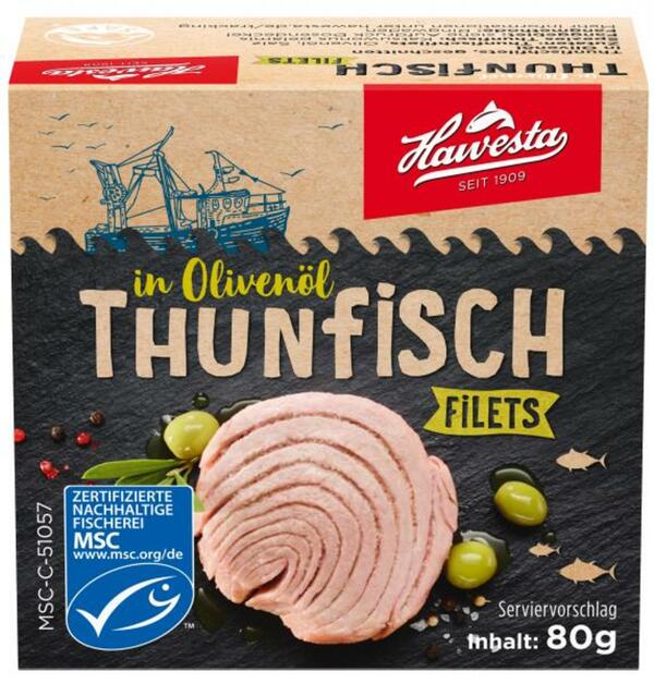Bild 1 von Hawesta Thunfisch Filets in Olivenöl