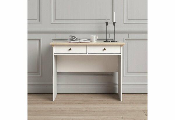 Bild 1 von Home affaire Schreibtisch »Paris«, erstrahlt in einer schönen Holzoptik, Auszüge auf Metallgleitern, Kranzprofil Leisten