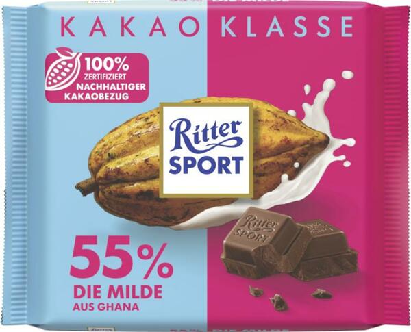 Bild 1 von Ritter Sport Kakao Klasse 55% Die Milde aus Ghana
