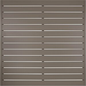 Andrewex Sichtschutzzaunelement Faro Grau lackiert 180 cm x 180 cm