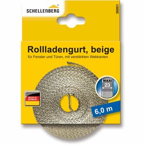 Schellenberg Rollladengurt Maxi 23 mm 6 m Beige