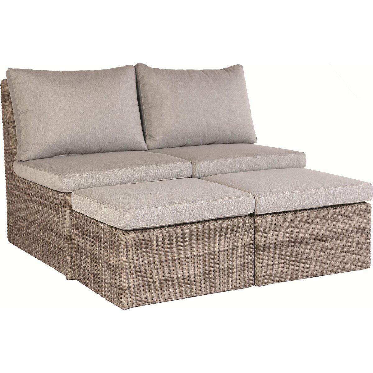 Bild 1 von Lounge-Set Zalma 3-teilig aus Polyrattan Sand