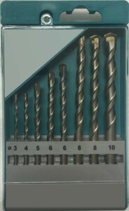 TrendLine Beton-Bohrer-Set 8-teilig 8-teilig, Ø 3 - 10 mm