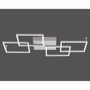 Paul Neuhaus LED-Deckenleuchte Inigo Stahl 4-flammig 80,5 cm x 51,5 cm