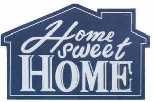 Fußmatte »Home sweet Home Haus«, my home, Motivform, Höhe 6 mm, Türmatte, Schmutzfangmatte, Türvorleger, mit Spruch, In- und Outdoor geeignet