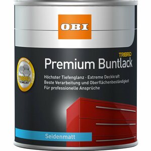 OBI Premium Buntlack Tribrid Moosgrün seidenmatt 125 ml
