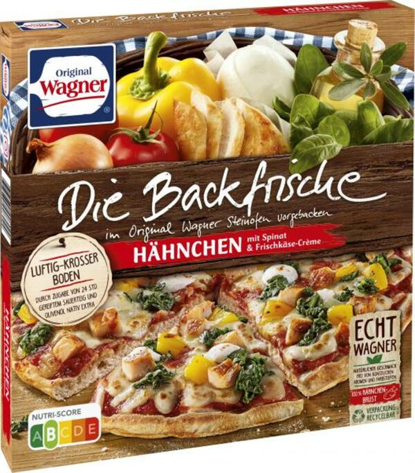 Bild 1 von Original Wagner Die Backfrische Hähnchen mit Spinat und Frischkäse-Crème