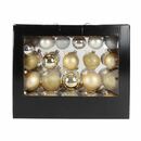 Bild 3 von Weihnachtsbaumkugeln aus Glas Gold/Silber 42er-Set