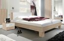Bild 1 von Feldmann-Wohnen Schlafzimmer-Set »VERA«, (Set, 3-tlg., Bestehend aus: - einem Doppelbett und - 2 Nachtkonsolen), geräumig, 160 x 200 cm