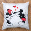 Bild 2 von Disney's Mickey & Minnie Soft Velboa Kissen, Größe: 40 x 40 cm