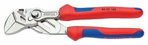 Knipex Zangenschlüssel 180 mm vernickelt, Mehrkomponenten-Hülle