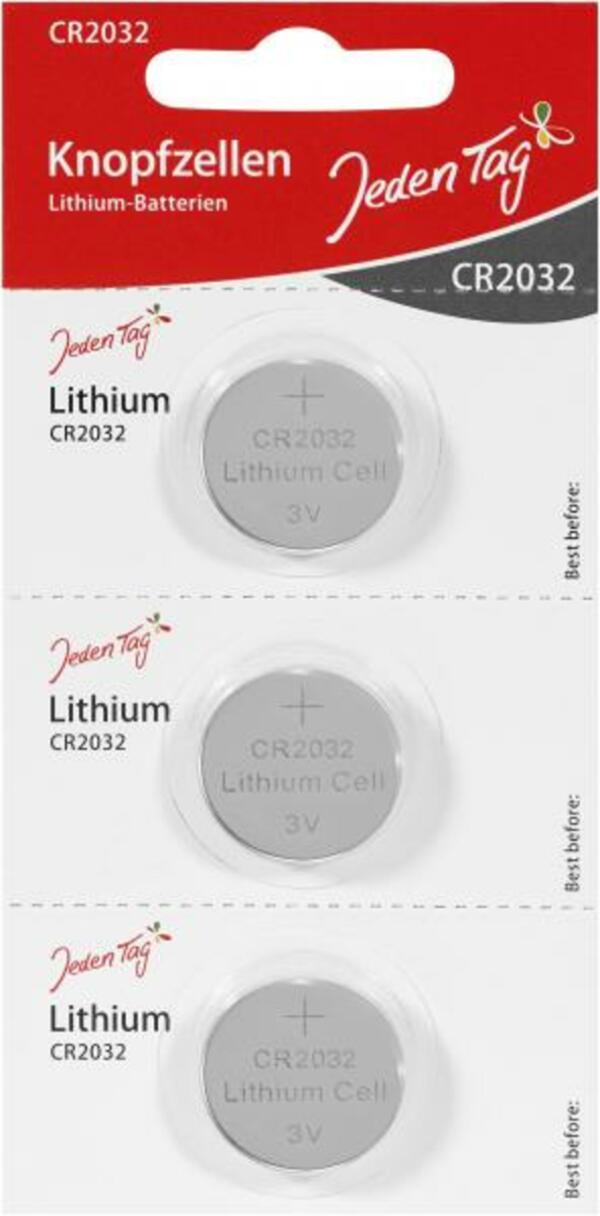 Bild 1 von Jeden Tag Knopfzellen Lithium-Batterien CR2032