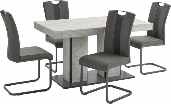 Bild 1 von HELA Essgruppe »ROSE«, (Set, 5-tlg), bestehend aus einem Tisch 140-180 cm und 4 Stühlen