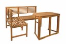 Bild 1 von bellavista - Home&Garden® Loungeset »Balkonmöbel Set Alta aus Akazienholz«, (Set, 3-tlg., 1x Eckbank, 1x Tisch), Tisch platzsparend zusammenklappbar