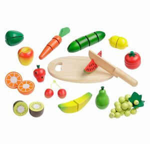 howa Spiellebensmittel »Schneideset Obst und Gemüse«, (16-tlg., aus Holz), für Kaufladen oder Kinderküche