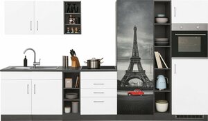HELD MÖBEL Küchenzeile »Paris«, ohne E-Geräte, Breite 340 cm