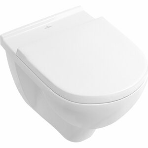 Villeroy & Boch Wand-WC-Set Targa Tiefspüler Weiß spülrandlos