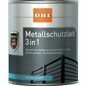 OBI Metallschutzlack 3in1 Anthrazit seidenmatt 375 ml