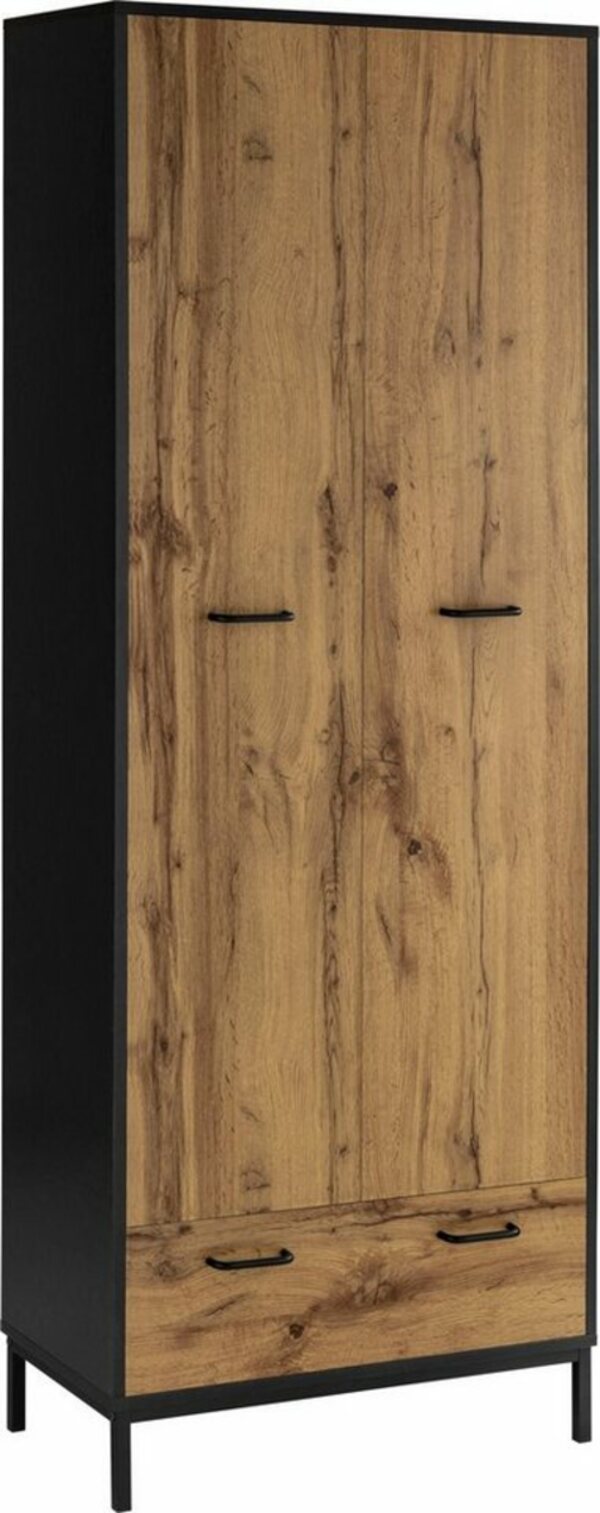 Bild 1 von Places of Style Garderobenschrank »Rocco« mit 1 feste Einlegeboden hinter den Tür, mit ausziehbare Kleiderstange, Griffe aus Metall, Höhe 180,5 cm