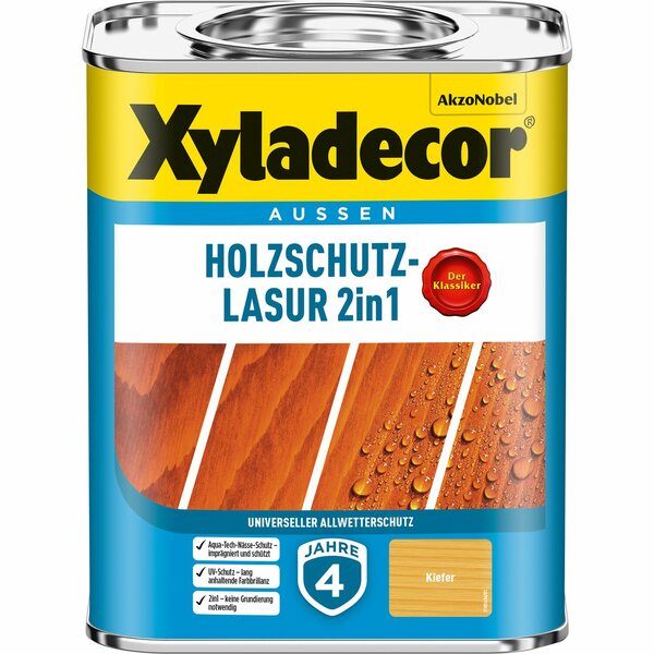 Bild 1 von Xyladecor Holzschutz-Lasur 2in1 Kiefer 750 ml