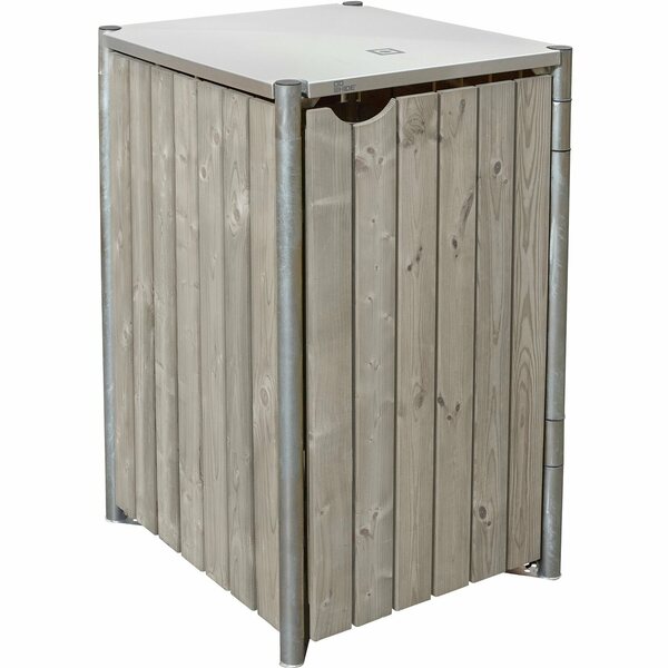 Bild 1 von Hide Mülltonnenbox Holz 64 cm x 61 cm x 116 cm Natur-Grau