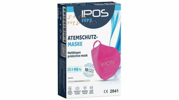 Bild 1 von IPOS FFP2 NR Atemschutzmaske pink