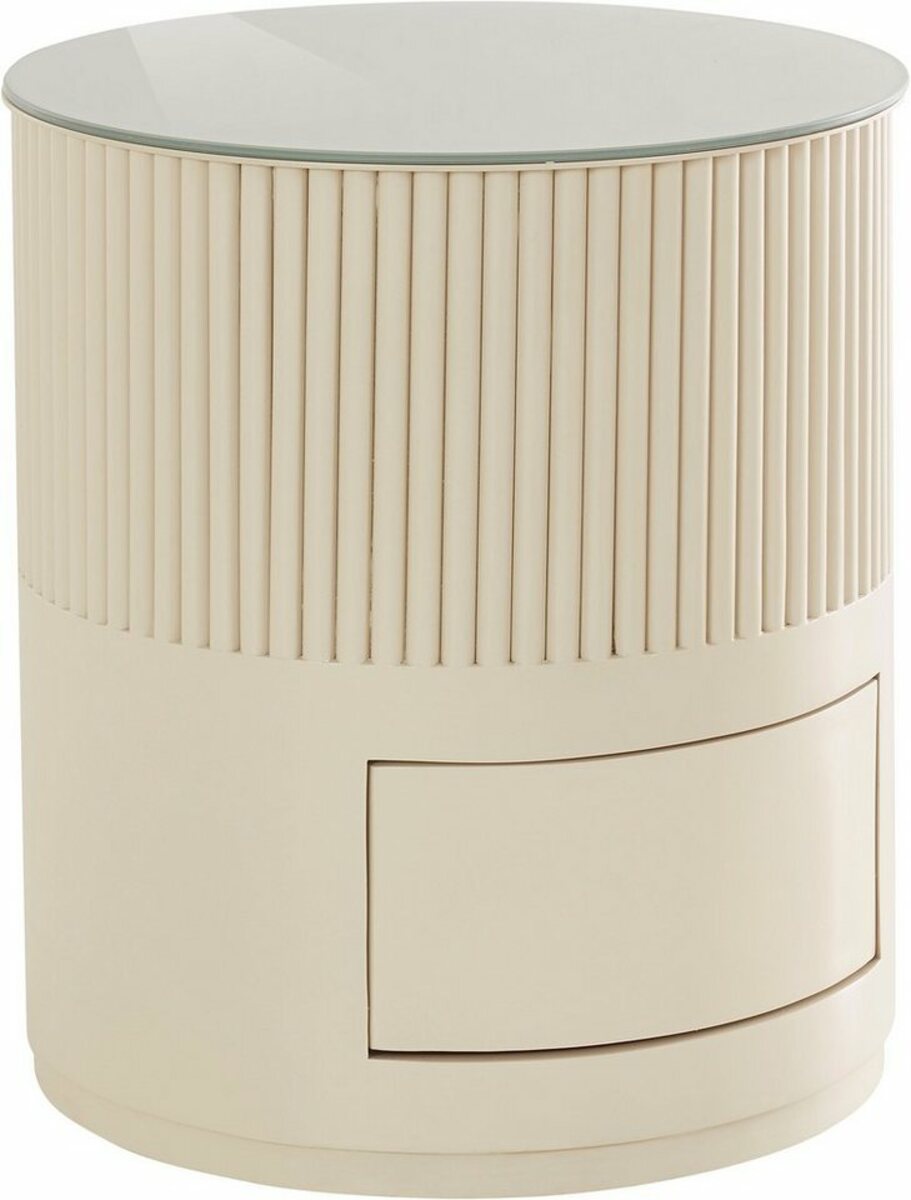 Bild 1 von LeGer Home by Lena Gercke Beistelltisch »Novalee«, 1 Schublade, Stauraum, Lamellen-Optik