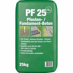 Pfosten- und Fundamentbeton PF25