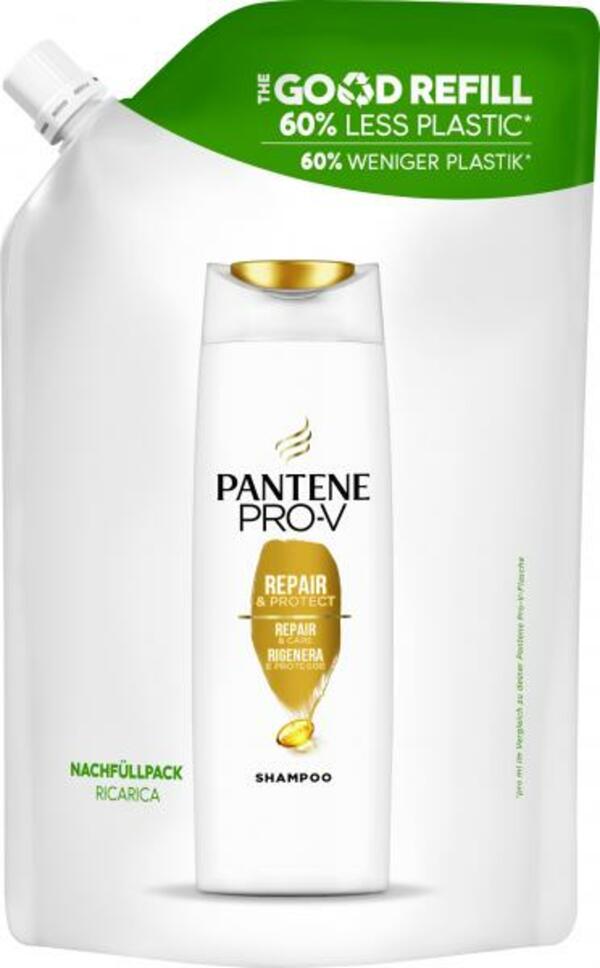 Bild 1 von Pantene Pro-V Repair & Care Shampoo Für Geschädigtes Haar, Good Refill Nachfüllpack Mit 60% Weniger Plastik