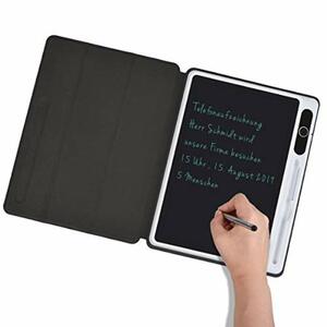 Upgrow LCD Writing Tablet, 10.1 Zoll LCD Schreibtafel, Kinder Maltafel, Reißbrett LCD Zeichenbrett, Geschäftsmodelle Schreibtafel mit Flip-Schutztasche (Feine Handschrift)
