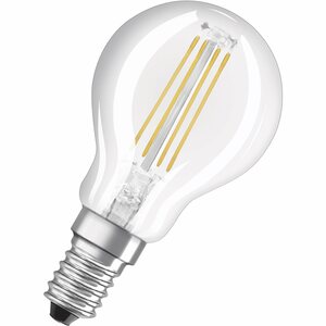 Osram LED-Filament-Leuchtmittel Tropfenform E14 / 4 W (470 lm) Warmweiß EEK: A++