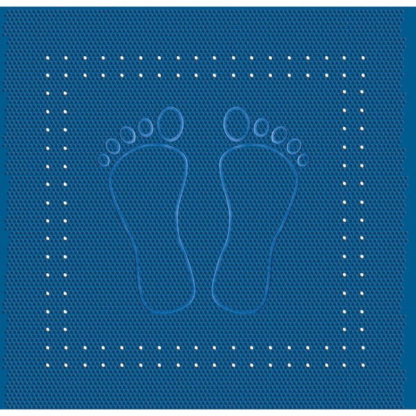 Bild 1 von Kleine Wolke Duscheinlage Foot 55 cm x 55 cm Blau