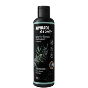 Shampoo für Hunde & Katzen | 200 ml | nachhaltig und pH-Hautneutral | für eine schonende Reinigung | Schnell trocknend | alphazoo Every-Day-Shampoo