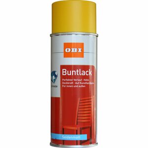 OBI Buntlack Spray Verkehrsgelb seidenmatt 400 ml