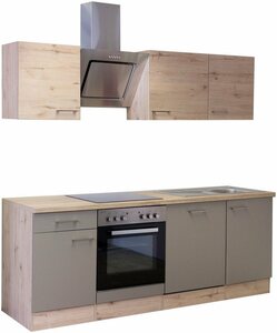 Flex-Well Küchenzeile »Riva«, mit E-Geräten, Gesamtbreite 220 cm