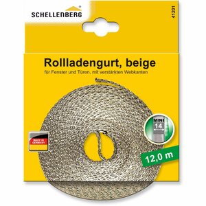 Schellenberg Rollladengurt Mini 14 mm 12 m Beige