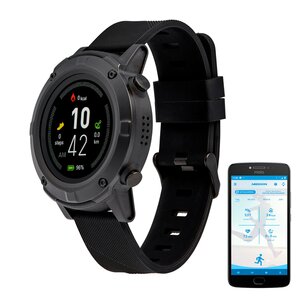 MEDION LIFE® GPS Sportuhr S2400, 1,3'' Farbdisplay, Herzfrequenzmesser, Multi-Sport Modi, integriertes GPS Modul, Staub- und Wasserschutz nach IP68