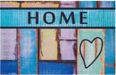 Bild 1 von Fußmatte »Home herz«, Home affaire, rechteckig, Höhe 6 mm, Design In und Outdoor geeignet, mit Spruch, Farbenfroh, Robust, Pflegeleicht, Rutschfest, Schmutzfang