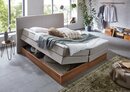 Bild 1 von Premium collection by Home affaire Boxspringbett »Blomen«, mit Walnuss-Dekor, mit Bettkasten, verschiedene Härtegrade, mit Topper