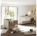 Bild 1 von Lomadox Babyzimmer-Komplettset »ROANNE-78«, (2-tlg), Babyzimmer-Set mit Schlupfsprossen in Eiche Old Style hell / weiß