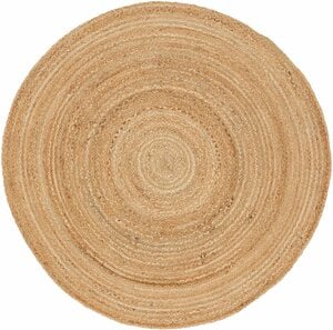 Teppich »Nele«, carpetfine, rund, Höhe 6 mm, Wendeteppich 100% Jute in rund und oval, Wohnzimmer